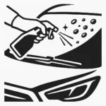 нанесение антидождя на лобовое стекло